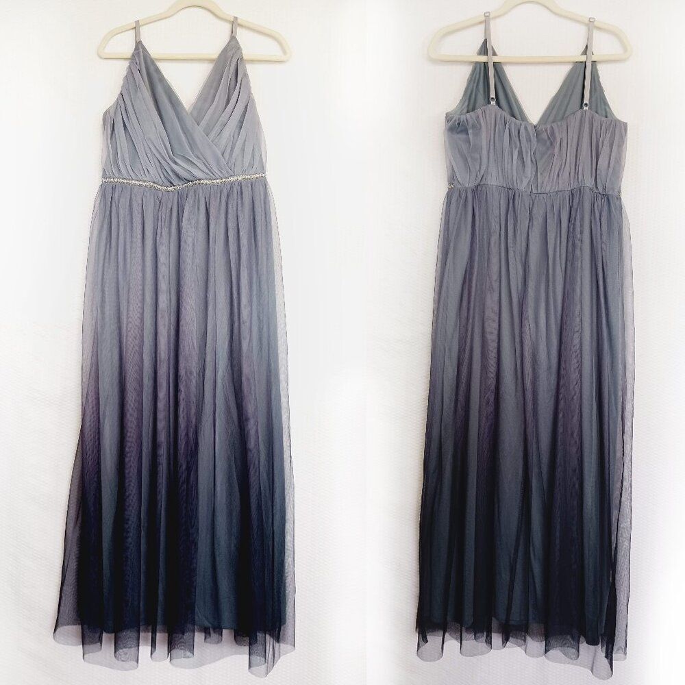 Beautiful Candalite Ombre Evening Gown, Size XL